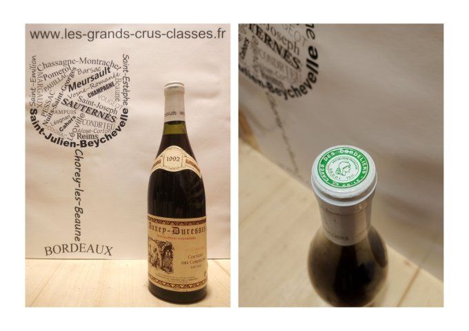 Auxey-Duresses 1992 - Caves Réunies du Couvent des Cordeliers