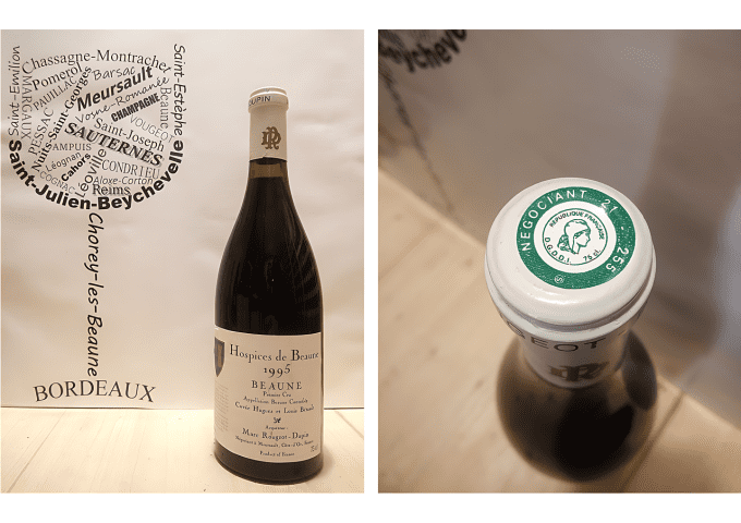 Beaune 1er Cru 1995 - Hospices de Beaune - Marc Rougeot-Dupin - Cuvée Hugues et Louis Betault