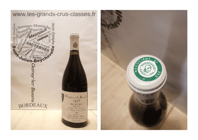 Beaune 1er Cru 1995 - Hospices de Beaune - Marc Rougeot-Dupin - Cuvée Hugues et Louis Betault