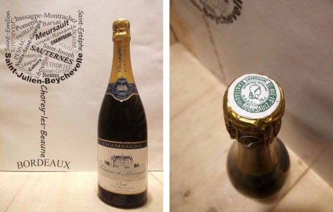 Champagne Brut Tradition - Château de Boursault - Dég. 17 juillet 2001