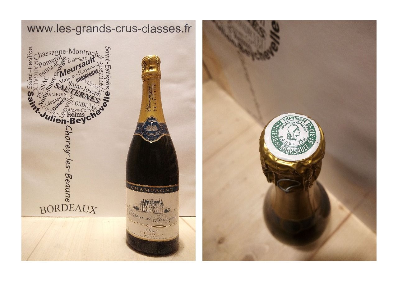 Champagne Brut Tradition - Château de Boursault - Dég. 17 juillet 2001