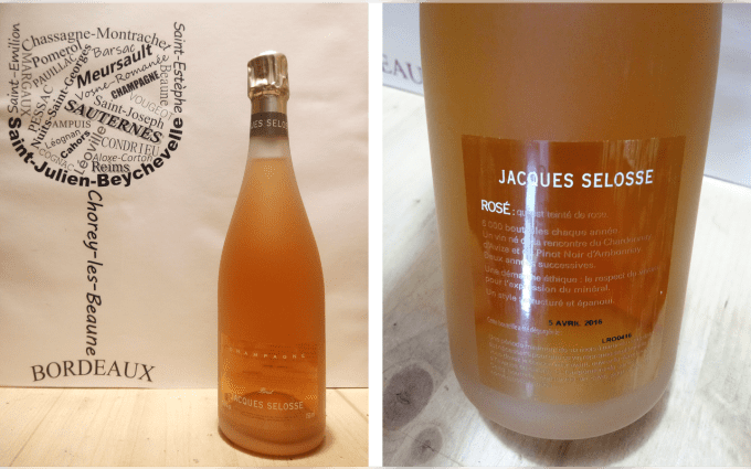 Champagne Jacques Selosse - Dégorgement 5 avril 2016 - Rosé