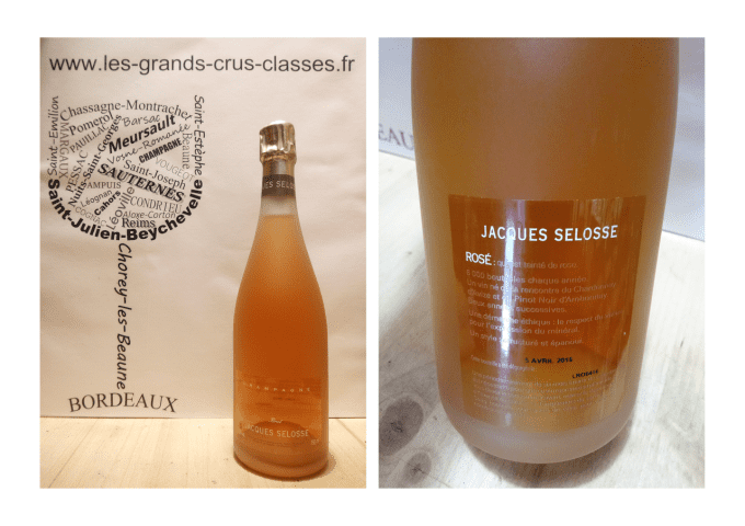 Champagne Jacques Selosse - Dégorgement 5 avril 2016 - Rosé