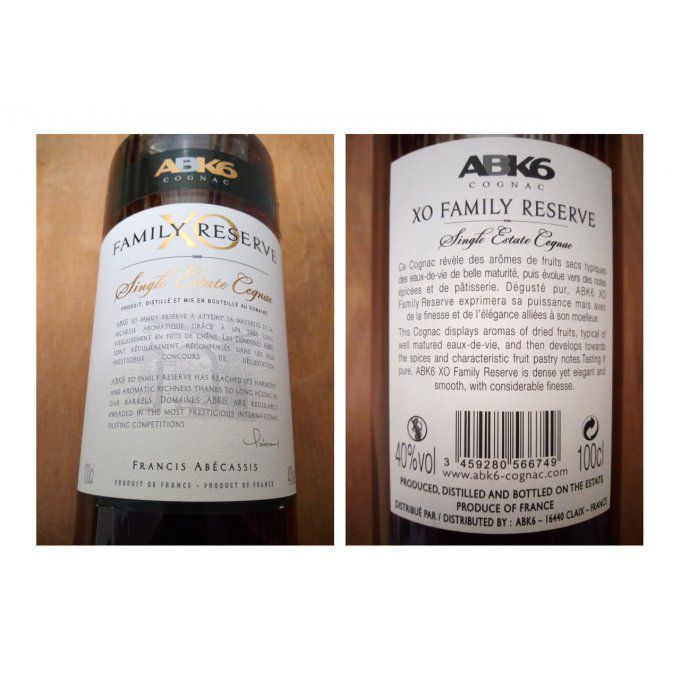 Cognac ABK6 - Abécassis - XO Family Reserve - 100 cl