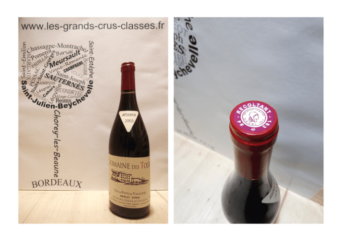 Domaine des Tours 2003 - Merlot-Syrah - Emmanuel Reynaud