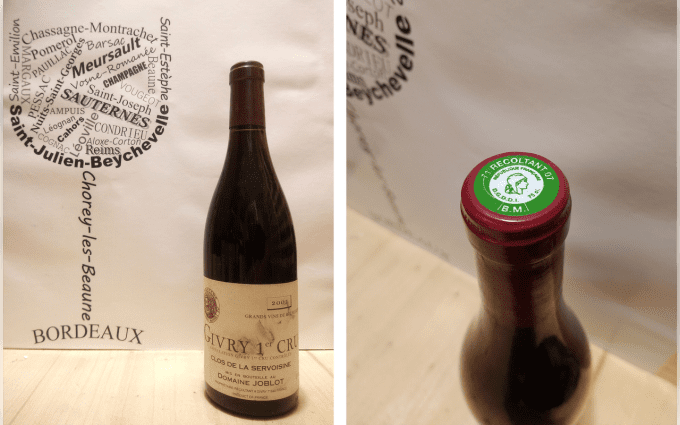 Givry 1er Cru 2001 - Clos de la Servoisine - Domaine Joblot