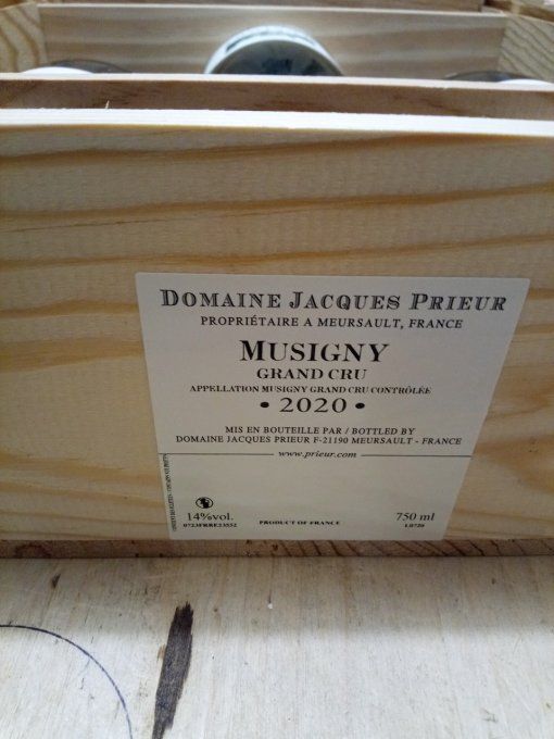 Musigny Grand Cru 2020 - Jacques Prieur - CBO 3 x 75 cl