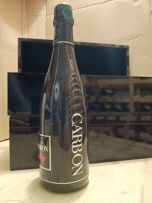 2 x 75 cl - Champagne Carbon - F1 Edition - Coffret bois