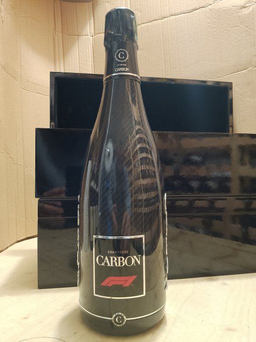 2 x 75 cl - Champagne Carbon - F1 Edition - Coffret bois