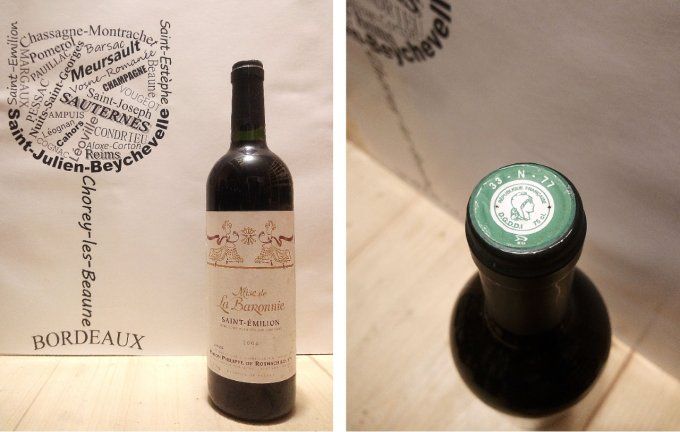 Baron Philippe De Rothschild - Mise de la Baronnie 2004 – Saint Emilion