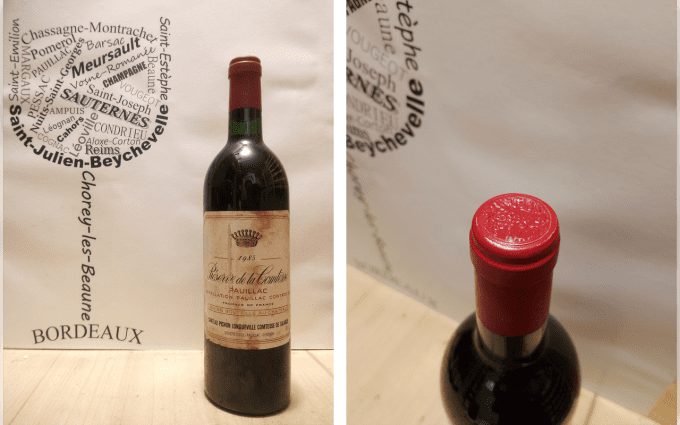 Réserve de la Comtesse 1985